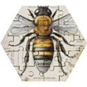 Bee Beekeeping Wooden Puzzle Hexagon View1