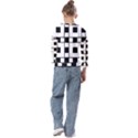 Black And White Pattern Kids  Cuff Sleeve Top View2