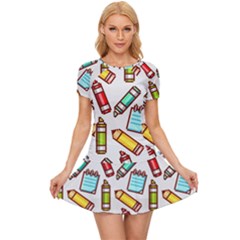 Seamless Pixel Art Pattern Women s Sports Wear Set