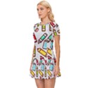 Seamless Pixel Art Pattern Women s Sports Wear Set View2