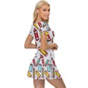 Seamless Pixel Art Pattern Women s Sports Wear Set View3