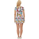 Seamless Pixel Art Pattern Women s Sports Wear Set View4