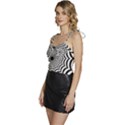 Spider Web Hypnotic Flowy Camisole Tie Up Top View2