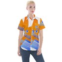 Beach Sea Shell Swimming Women s Short Sleeve Pocket Shirt View1