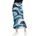 Pattern Ocean Waves Arctic Ocean Blue Nature Sea Maxi Fishtail Chiffon Skirt View1