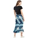 Pattern Ocean Waves Arctic Ocean Blue Nature Sea Maxi Fishtail Chiffon Skirt View2