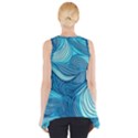 Ocean Waves Sea Abstract Pattern Water Blue Side Drop Tank Tunic View2