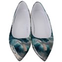 Tsunami Waves Ocean Sea Water Rough Seas Women s Low Heels View1