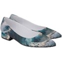 Tsunami Waves Ocean Sea Water Rough Seas Women s Low Heels View3