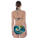 Waves Ocean Sea Abstract Whimsical Abstract Art 3 Cut-Out One Piece Swimsuit View2