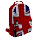 Union Jack Flag Uk Patriotic Flap Pocket Backpack (Large) View2