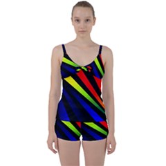Graphic Design Computer Graphics Tie Front Two Piece Tankini by Celenk