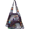 Abstract Art Psychedelic Art Experimental Center Zip Backpack View2