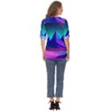 Fantasy Universe Art Wallpaper Artwork Zip Up Long Sleeve Blouse View4
