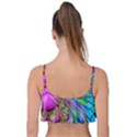 Abstract Art Psychedelic Experimental Frill Bikini Top View2