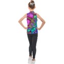 Abstract Art Psychedelic Experimental Kids  Sleeveless Polo Tee View2