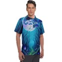 Blue Forrest Jungle,tree Trees Nature Landscape Men s Polo Tee View1