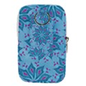 Flower Template Mandala Nature Blue Sketch Drawing Waist Pouch (Large) View2