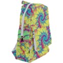 Fractal Spiral Abstract Background Vortex Yellow Travelers  Backpack View2