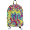 Fractal Spiral Abstract Background Vortex Yellow Travelers  Backpack View3