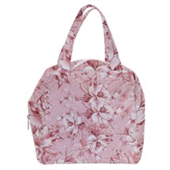 Flower Flowers Floral Flora Naturee Pink Pattern Boxy Hand Bag by Jancukart