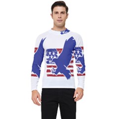 Usa Flag Eagle Symbol American Bald Eagle Country Men s Long Sleeve Rash Guard