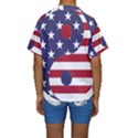 Yang Yin America Flag Abstract Art Asian Balance Kids  Short Sleeve Swimwear View2