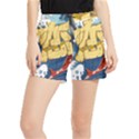 Wave Fish Koi Splash Character Carp Women s Runner Shorts View1