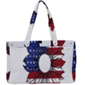 Us Flag Flower Sunshine Flag America Usa Canvas Work Bag View1