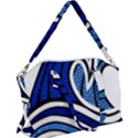 Print Water Waves Canvas Crossbody Bag View1