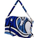 Print Water Waves Canvas Crossbody Bag View2