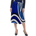 Print Water Waves Classic Velour Midi Skirt  View1
