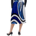Print Water Waves Classic Velour Midi Skirt  View2