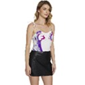 Wave Surfer Surfing Sport Athlete Water Sea Flowy Camisole Tie Up Top View3