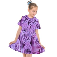 Roses-52 Kids  Short Sleeve Shirt Dress