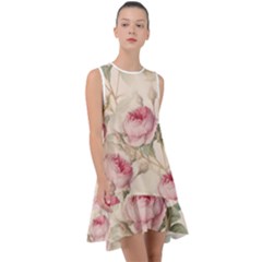 Roses-58 Frill Swing Dress
