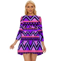 Seamless-181 Long Sleeve Babydoll Dress