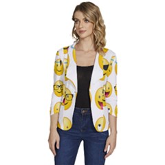 Smilie 123 Women s One-button 3/4 Sleeve Short Jacket
