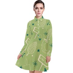 Angel-1 Long Sleeve Chiffon Shirt Dress