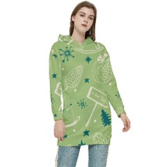 Angel-1 Women s Long Oversized Pullover Hoodie