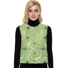Angel-1 Women s Short Button Up Puffer Vest