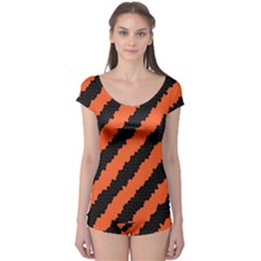Halloween-background Boyleg Leotard 
