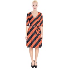 Halloween-background Wrap Up Cocktail Dress