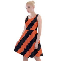 Halloween-background Knee Length Skater Dress
