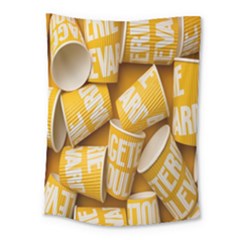 Yellow-cups Medium Tapestry