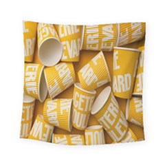 Yellow-cups Square Tapestry (small)