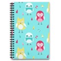 Owls Owl Bird Cute Animal Art Vector  Pattern Colorful 5.5  x 8.5  Notebook View1