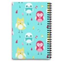Owls Owl Bird Cute Animal Art Vector  Pattern Colorful 5.5  x 8.5  Notebook View2