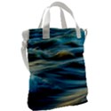 Waves Wave Water Blue Sea Ocean Abstract Canvas Messenger Bag View2
