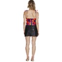 Sci-fi Fantasy Art Painting Colorful Pattern Flowy Camisole Tie Up Top View4